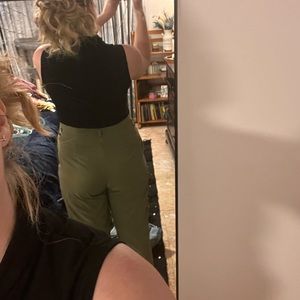 Green dress pants